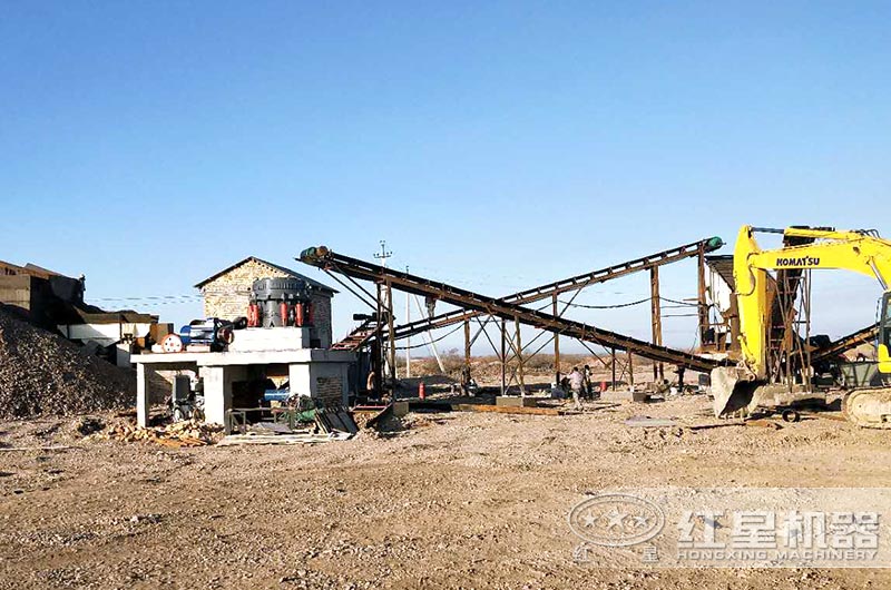 顎式破碎機、圓錐破碎機作業現場